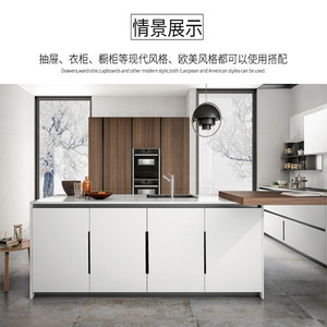 Invisible Handle Aluminum Alloy Door Mount Modern Minimalist Cabinet <b>Wardrobe</b> <b>Hardware</b> - Product Image 4