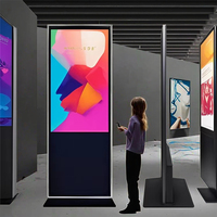 Écran tactile 50 55 pouces écran tactile Vertical Lcd panneau support Led publicité Machine Full hd grand affichage publicitaire