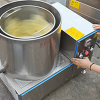 Machine centrifugeuse en acier inoxydable pour l'égouttage et la déshydratation des frites, des chips et des aliments frits