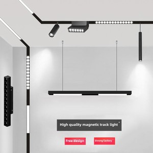 Lampe sur <span class=keywords><strong>rail</strong></span> <span class=keywords><strong>d</strong></span>'éclairage magnétique moderne 48V LED Système <span class=keywords><strong>d</strong></span>'éclairage sur <span class=keywords><strong>rail</strong></span> magnétique en aluminium <span class=keywords><strong>Rail</strong></span> de suspension encastré au <span class=keywords><strong>plafond</strong></span>/en surface pour le bureau - Product Image 4
