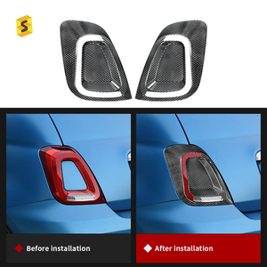 Shasha sợi carbon xe phía sau đèn hậu lông mày khung TRIM bên ngoài phụ kiện trang trí cho Abarth 595 - Product Image 4