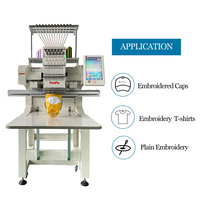 Machine à broder commerciale YunFu à tête unique 2024, 12 à 15 aiguilles, machine à broder pour usage domestique