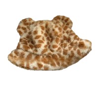 Ensemble 2 pièces bonnet et écharpe en fausse fourrure motif tigre mignon pour femme, épais et chaud pour l'hiver, vente en gros