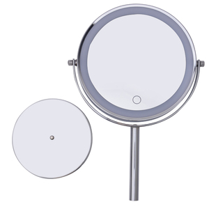 Altura ajustable USB Recargable LED Luces regulables Espejo de tocador Sensor personalizado Espejo de maquillaje con características táctiles - Product Image 6