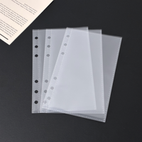 Álbum de Fotos A6 con Páginas Interiores de PP, Triple Capa, Alta Transparencia, Impermeable, Doble Cara, para Tarjetas
