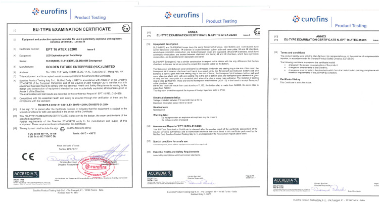 IP67 ha condotto la luce antideflagrante per Offsh AC 110V 6