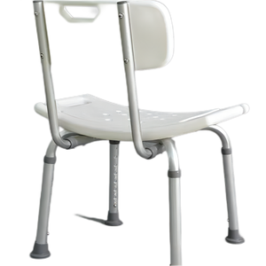 Chaise de bain en aluminium blanc durable et légère avec hauteur réglable, siège antidérapant pour personnes <span class=keywords><strong>âgée</strong></span>s et handicapées, facile à utiliser - Product Image 4