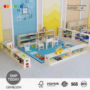 Ensemble de mobilier préscolaire Montessori en bois professionnel pour centre d'apprentissage précoce et garderie - Product Image 1