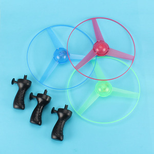 Nouveauté jouets lumineux éclairage LED disque volant hélice jouets tirer chaîne soucoupes volantes UFO toupie enfants jouets de plein air amusant - Product Image 6