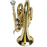 Musical Instrument Brass Instrument Brass Lacquer Gold Bb Mini Trumpet