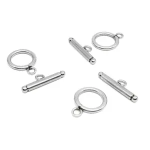 Wholesale bracelet clasp stainless steel unique OT Toggle clasp for rope necklace