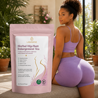 Thé aux fleurs pour l'agrandissement des seins et des fesses A-D en 28 jours, 100% à base de plantes, en sachet pour le soin
