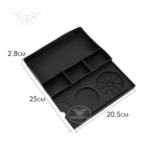 Alfombrilla de Silicona Antideslizante para Tamper de Espresso, Organizador de Distribución, Caja de Residuos de Café para Barista y Cafetería - Product Image 3