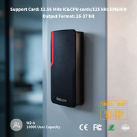 Lecteur de cartes de proximité autonome, contrôleur d'accès, 10000 utilisateurs, 125 kHz, EM HID, programmation à distance infrarouge, étanche IP65