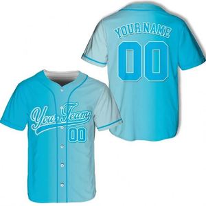 Vente en gros de t-shirts à manches courtes sur mesure, maillots de baseball, logo personnalisé, couture/impression, séchage rapide, vêtements de sport unisexes - Product Image 4