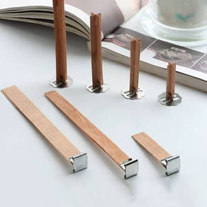 अनुकूलन योग्य y सोया मोम मोमबत्ती बनाने के लिए धातु के विक स्टिकर के साथ लकड़ी के wick स्टिकर - Product Image 2