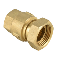 Clapet anti-retour à ressort en laiton BSP 1/2"-2" PN10/PN16 avec garantie BMAG de 3 ans, pour compteur d'eau manuel, à montage frontal, Italie
