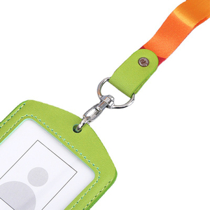 Foska haut de gamme bureau PU nom carte porte-Badge en cuir porte-carte d'identité employé travail Badge - Product Image 4