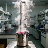 Alambic de distillation d'huiles essentielles en cuivre 20L pour l'extraction d'huile de whisky, de brandy et de lavande