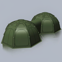 Tente gonflable ronde combinée d'extérieur la plus récente à prix d'usine pour le camping