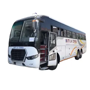 12m 6x2 double rear axle long distance 60 seats luxury coach bus for sale