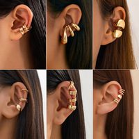 Pendientes de Clip Modernos de Aleación con Perlas de Diseño, Sin Perforación, para Mujer, Joyería Fina, Accesorios de Moda, Regalos Elegantes