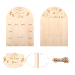 Tùy Chỉnh Bé Năm Đầu Tiên Keepsake Kit Gỗ Khung Ảnh Trẻ Sơ Sinh Bộ Nhớ Hiển Thị Khung Ảnh Trẻ Em Trẻ Em Hình Ảnh Khung - Product Image 1
