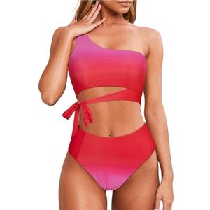 Traje de Baño Bikini Mini Sexy Personalizado de Fabricante, de Alta Calidad, Color Sólido, Moda de Playa, Tanga, Estampado Floral - Product Image 5