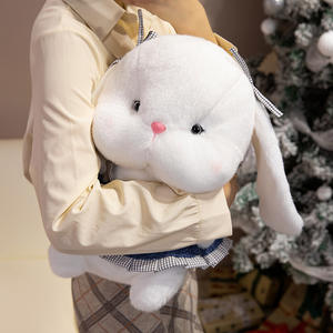 Lindo Peluche de Conejito con Vestido, Muñeco de Peluche con Forro de Franela y Malla, Tela Súper Suave, Regalo para Niños y Niñas - Product Image 2