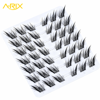 A-RIX Foxy Style DIY Clusters Eyelashes Handmade C/D Curl Eyelash Plastic Trays Fox Eye Wispy Lashes Segment Eyelashes