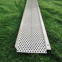 Gouttière filtrante en maille perforée en aluminium pour toiture avec protection anti-feuilles et service de découpe