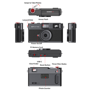 Cámara Digital sin Pantalla con Precio <span class=keywords><strong>de</strong></span> Mayoreo, 8MP, 3 Modos <span class=keywords><strong>de</strong></span> Filtro, con Flash LED para Acampar al Aire Libre, como Regalo <span class=keywords><strong>de</strong></span> Navidad - Product Image 5