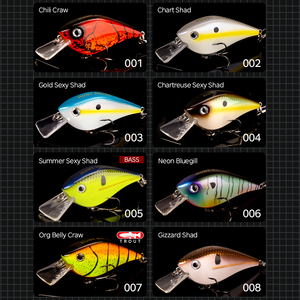 Leurres de pêche 65mm/16.5g en gros, crankbaits de plongée profonde, leurres de surface, appâts de pêche pour bar, leurres artificiels durs - Product Image 5