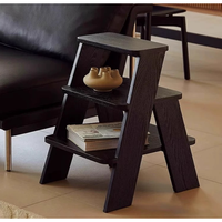 Table basse d'angle créative et moderne en forme d'échelle avec fonction de rangement, en bois durable, pour salon