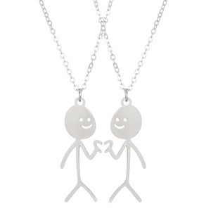 In acciaio inossidabile simpatico cartone animato ciondolo alla moda <span class=keywords><strong>gioielli</strong></span> alla moda per gli uomini donne e bambini personalità della spezia - Product Image 5