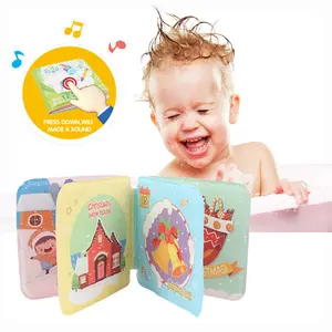 Оптовая продажа, развивающая книга для детей первого года, BB sound детская книга для ванны, игрушка для малышей OEM/ODM