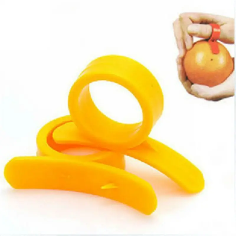 1000 pièces Gadgets de cuisine outils de cuisine éplucheur Parer Type de doigt ouvert Orange peler Orange dispositif Orange