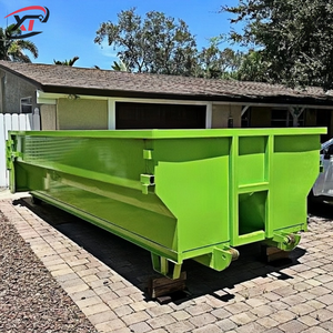 Benne à déchets métallique de 20 yards, robuste, avec certification CE ISO et garantie d'un an pour les déchets de construction, utilisation en extérieur - Product Image 2