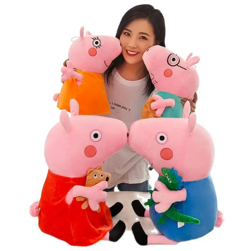 Cute Soft Pig Family Piglet Stuffed Animal Kids Toys Children Girl Gifts Promotional Giveaways Crane Machine Plush Dolls