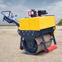 Compacteur à rouleaux vibratoire monocylindre de 0,35 tonne, moteur diesel, mini pompe hydraulique, pour réparation routière et compactage de fondations, certifié CE
