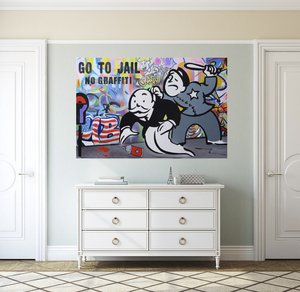 Alec Monopoly The New Street LOVE Series immagine da parete divertente per ufficio soggiorno decorazioni per la casa - Product Image 4