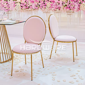 Ingrosso elegante matrimonio <span class=keywords><strong>e</strong></span> festa in velluto banchetto <span class=keywords><strong>rosa</strong></span> sedia nuziale moderna - Product Image 3