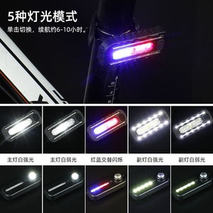 Bicycle Rear <b>Light</b> Led <b>Flash</b> Rechargeable Battery Cycling Waterproof IpX4 Type C - Product Image 3