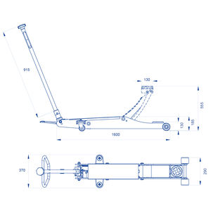 Chariot élévateur hydraulique OMCN 3030, levage de 555mm, capacité de 6000kg - Product Image 5