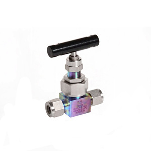 Vanne à aiguille manuelle en acier inoxydable haute pression, type coupure directe, pour milieux corrosifs - Product Image 1