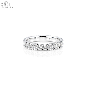 Modern Timeless Eternity Band 18K Solid Gold Natural Diamond <b>Couple</b> <b>Rings</b> Luxury <b>Matching</b> Fine Jewelry <b>for</b> Everyday Wear - Product Image 2