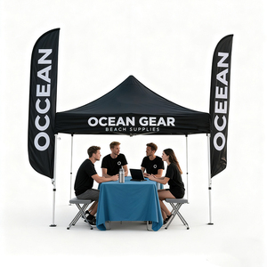 Không thấm nước Windproof <span class=keywords><strong>Pop</strong></span> Up Tán lều ngoài trời tổ chức sự kiện nơi trú ẩn tùy chỉnh in logo 600D Oxford vải UV bảo vệ có thể gập lại - Product Image 2