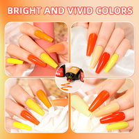 Kit de vernis à ongles semi-permanent 8 couleurs 7,3 ml en gros, vegan, avec logo personnalisé, pour marque privée