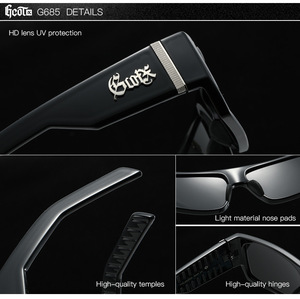 Gafas de Sol GCOTX Estilo Chicano Biker Gang, Moda Hip-Hop de la <span class=keywords><strong>Costa</strong></span> Oeste, Polarizadas UV400 de 7 Colores con Marco Completo G685 - Product Image 4