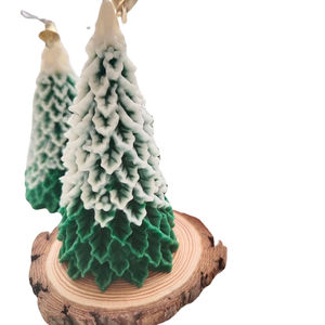 เทียนหอมถั่วเหลืองรูปทรงต้นคริสต์มาสของขวัญคริสต์มาสที่สร้างสรรค์งานตามสั่ง - Product Image 6